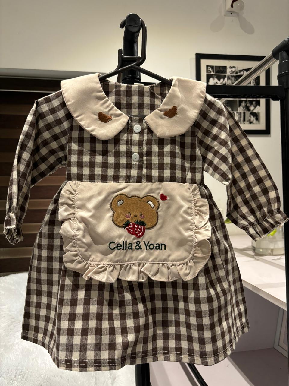 Cotton Check Frock – Pure Cotton Girls’ Dress