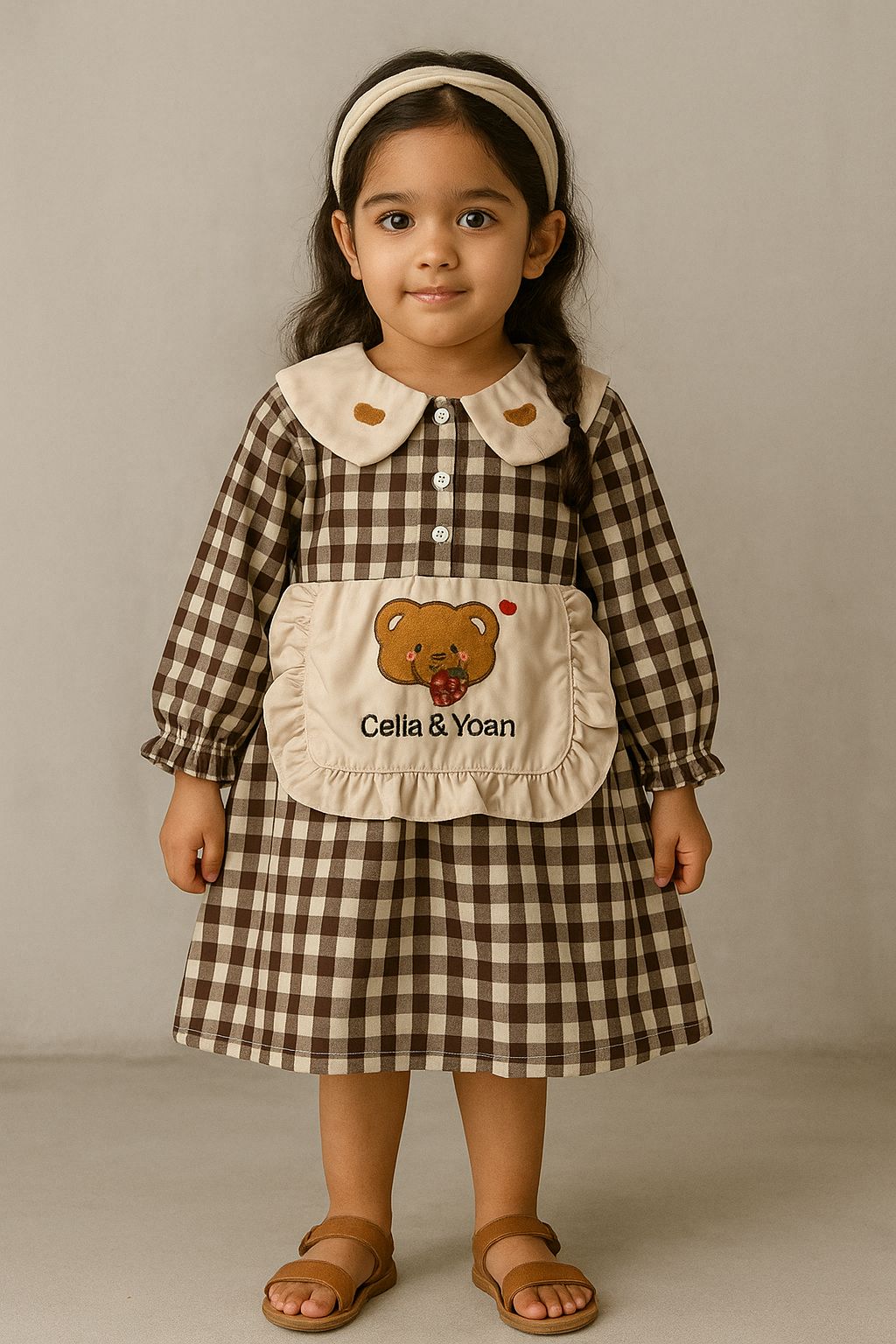 Cotton Check Frock – Pure Cotton Girls’ Dress